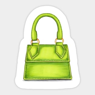 Green Cute Bag Sticker